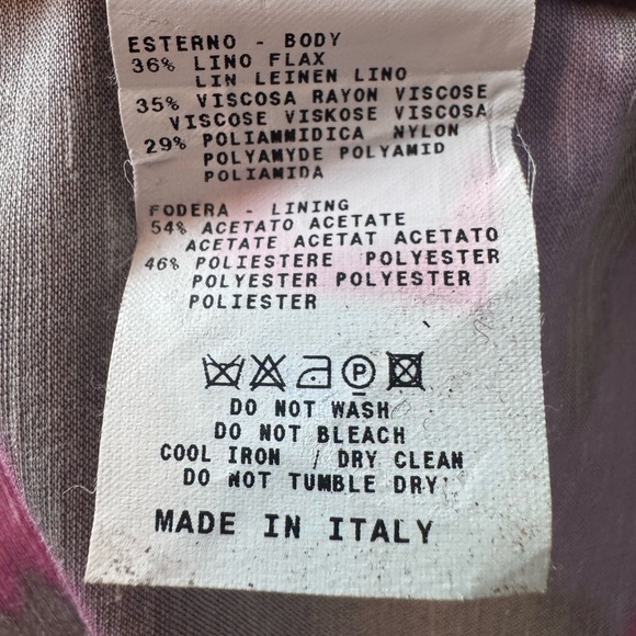 Etro Milano Watercolor Print Blazer Women’s Size 50. Made in Italy - Picture 6 of 7